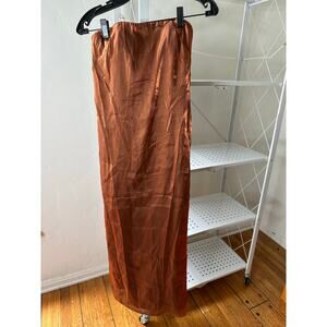 Staud Casey iridescent cacao maxi dress 00